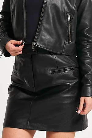 Barneys Originals Womens Real Leather Skirt - - 14