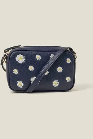 Accessorize Womens Daisy Faux Leather Cross-Body Bag - - One Size
