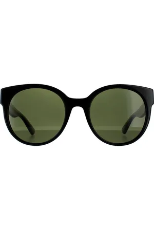 Gucci Womens Cat Eye With Green and Red Glitter Green Sunglasses - One Size