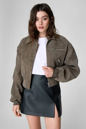 NASTY GAL Womens Essentials Faux Leather Mini Skirt - - 8