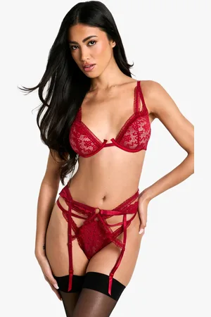 Boohoo Womens Ruffle Trim Cutout Thong - - 14