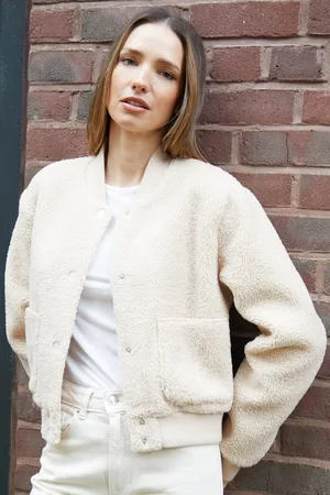Threadbare Womens Borg Bomber Jacket - - L