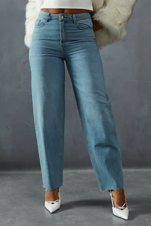 MissPap Womens Barrel Leg Denim Jeans - - 12
