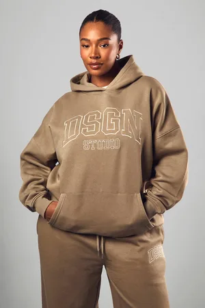 Boohoo Womens Plus DSGN Studio Applique Hoodie - - 20