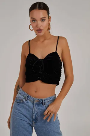 Pink Vanilla Womens Lace Up Corset Top - - 8