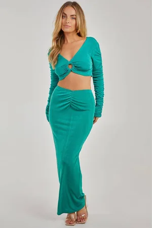 Pink Vanilla Womens Shimmer Maxi Skirt - - S