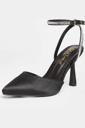 Quiz Womens Wide Fit Satin Court Heels - 4