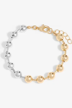 Moodstreet Womens Two Tone Chain Orb Bracelet - - One Size