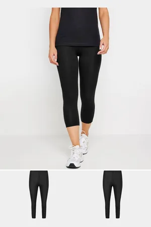 PixieGirl Womens Petite 2 Pack Cropped Leggings - - 12