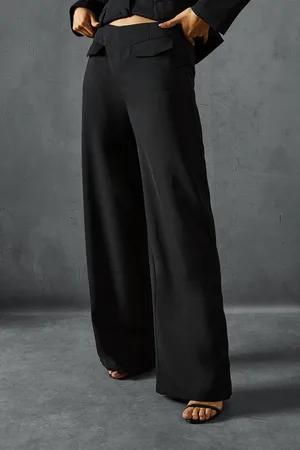 MissPap Womens Tailored Wide Leg High Waist Trousers - - 8