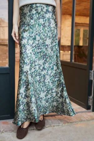 Threadbare Womens Satin Maxi Slip Skirt - - 10