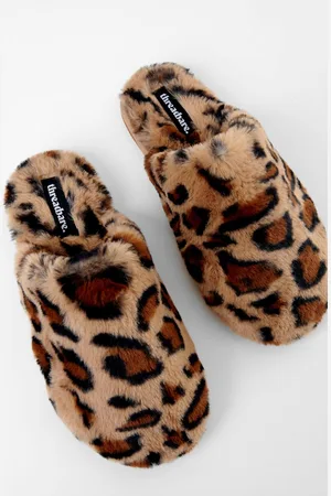 Threadbare Womens Faux Fur Mule Slippers - - 5-6