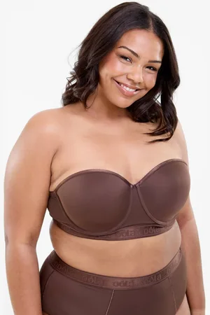 Oola Lingerie Womens Chocolate Longline Moulded Strapless Bra - - 38F