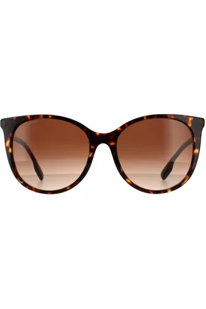 Burberry Womens Cat Eye Dark Havana Gradient Sunglasses - One Size
