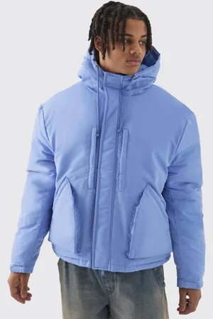 Boohoo Padded Drawcord Hooded Parka In - XL