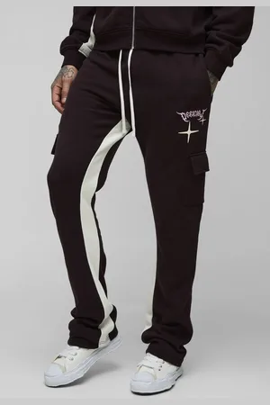 Boohoo Tall Slim Gusset Jogger Official Cargo Joggers - - L