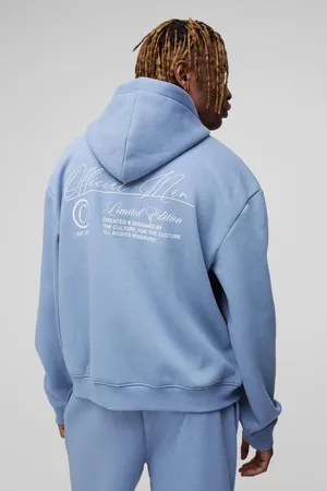 Boohoo Tall Oversized Boxy Official Man Zip Through Hoodie - - S