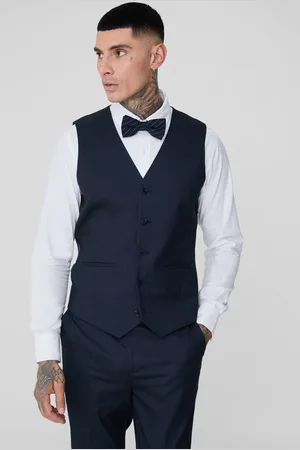 Boohoo Tall Pinstripe Waistcoat - 40