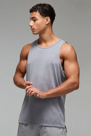 Boohoo Man Active Breathable Regular Fit Marl Vest - - M