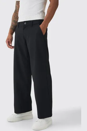 Boohoo Baggy Fit Trouser With Boxer Double Waistband - - S
