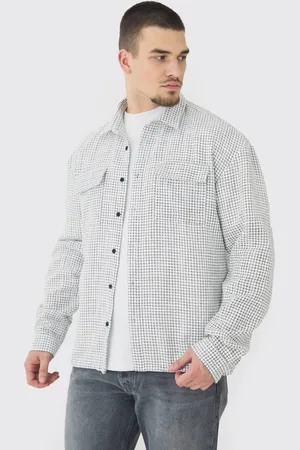 Boohoo Tall Heavy Weight Boucle Overshirt - - XXL