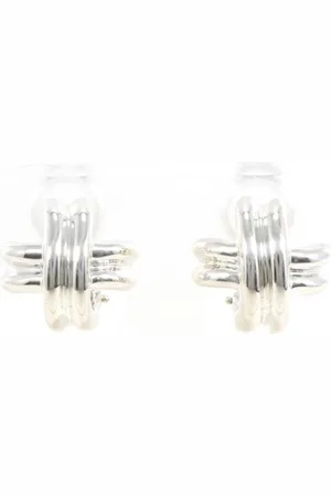Tiffany & Co. Preloved Knot Clip Earrings Women - Silver - - One Size