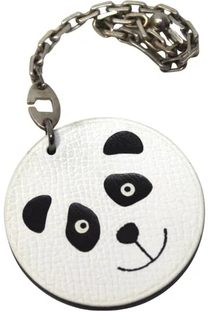 Hermès Preloved Panda Face Leather Keychain Unisex - Bags - One Size