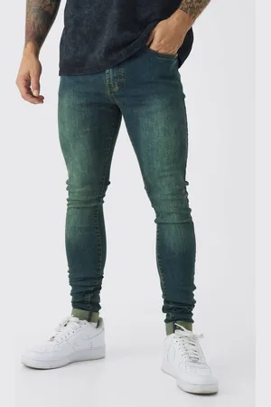 Boohoo Super Skinny Stretch Stacked Tinted Jeans - 32R