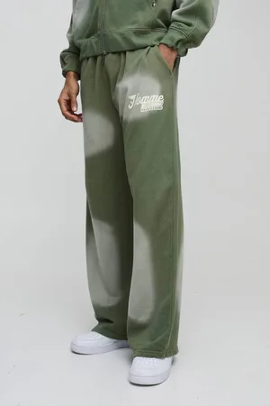 Boohoo Wide Leg Homme Washed Joggers - - XL