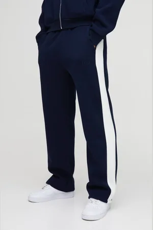 Boohoo Straight Leg Man Colour Block Joggers - - M