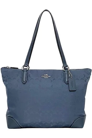 Coach Preloved Small Town Tote Bag Denim Women - - One Size