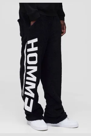 Boohoo Relaxed Fit Homme Embroidered Teddy Borg Joggers - - M
