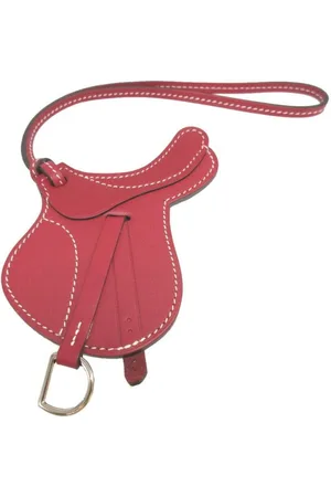Hermès Preloved Mini Saddle Keychain Leather Unisex Bags - One Size