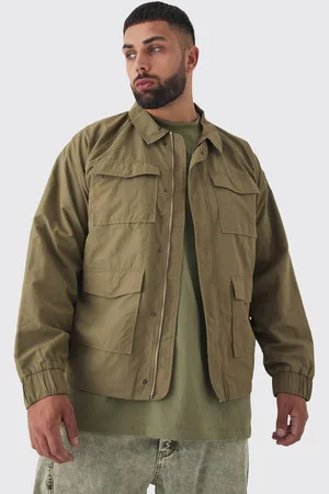 Boohoo Plus Zip Up Lightweight Field Jacket - - XXL
