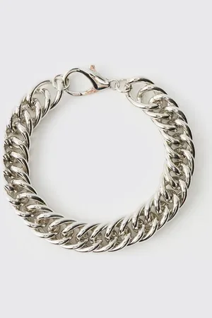 Boohoo Silver Link Bracelet - - One Size