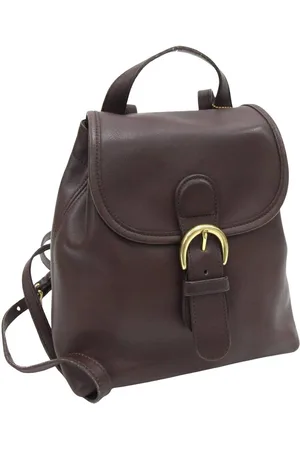 Coach Preloved Leather Backpack Buckle Closure Women - - One Size