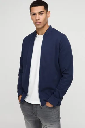 Boohoo Regular Fit Interlock Bomber Jacket - - M