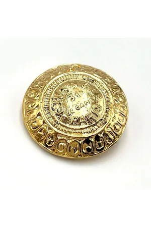 CHANEL Preloved Vintage Brooch Women - Gold Brooches - - One Size