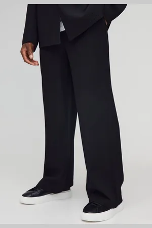 Boohoo Wide Leg Pleated Fixed Waist Trouser - - 36