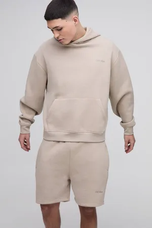 Boohoo 330gsm Oversized Official Hooded Short Tracksuit - - M