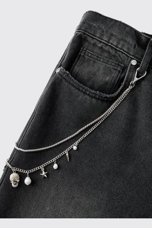 Boohoo Multi Charm Jean Chain - - One Size