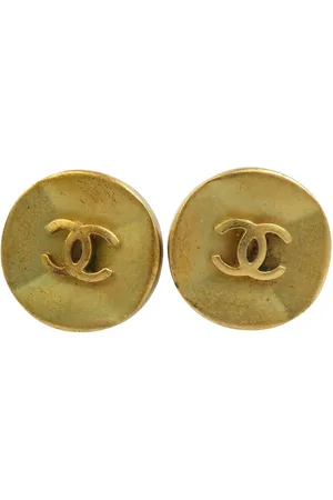 CHANEL Preloved Earrings Goldtone Metal Women - - One Size