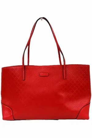 Gucci Preloved GG pattern tote leather tote Women Tote Bags - One Size