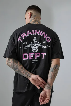 Boohoo Tall Man Active Training Dept. Oversized T-shirt - - M