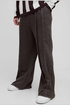 Boohoo Tall Heavy Weight Extreme Wide Leg Seam Detail Acid Wash Joggers - - L