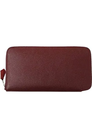 Hermès Preloved Zip Long Wallet Rouge Casaque Women - Burgundy - - One Size