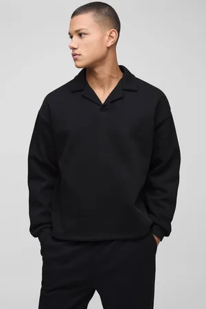 Boohoo Oversized Boxy Revere Carpenter Rugby Polo - - M