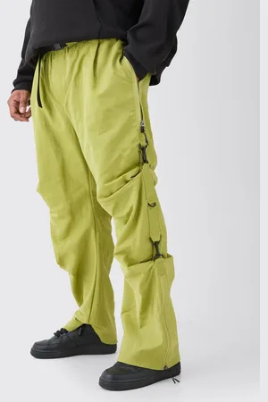 Boohoo Plus Elasticated Waistband Relaxed Nylon Trouser - - XXL