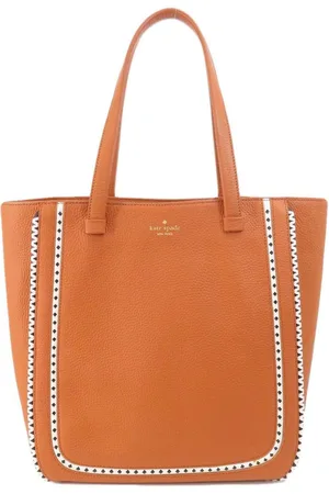 Kate Spade Preloved Leather Tote Bag with Stitch Detail Women - - One Size