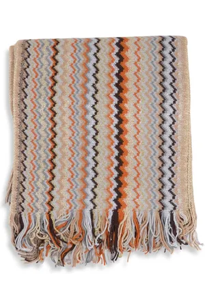 Missoni Zigzag Knit Scarf Fringed Women - Multicolor Scarves - One Size